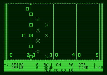 Hi-Res Football for Apple II - Ready for the next play?