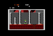 Super Pitfall for TRS-80 Color Computer - Game start.