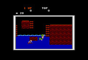 Super Pitfall for TRS-80 Color Computer - I fell in the water.