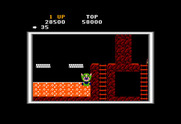Super Pitfall for TRS-80 Color Computer - Don't fall in the lava!