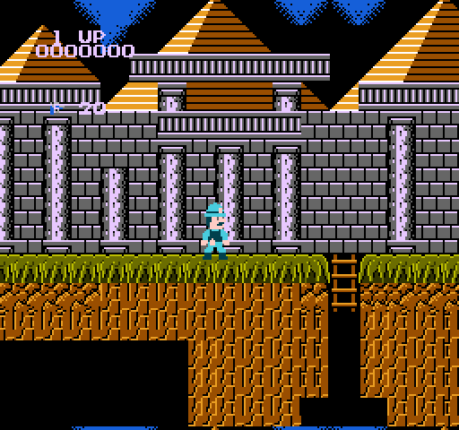 Super Pitfall NES / Famicom Screenshot: Game start.