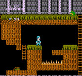 Super Pitfall for NES / Famicom - Those spikes are deadly, don't land on them.