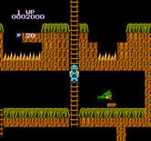 Super Pitfall for NES / Famicom - Found a treasure, but it's guarded by a frog!
