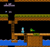 Super Pitfall for NES / Famicom - Another frog, run away!