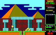 Super Pitfall for PC-8800 Series - Some treasures! And, a ladder!