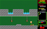 Super Pitfall for PC-8800 Series - Picking up a bonus item.