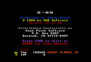 Z-89 for TRS-80 Color Computer - Title screen  (Game Point Software version).