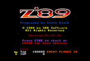 Z-89 for TRS-80 Color Computer - Title screen (SRB Software version).