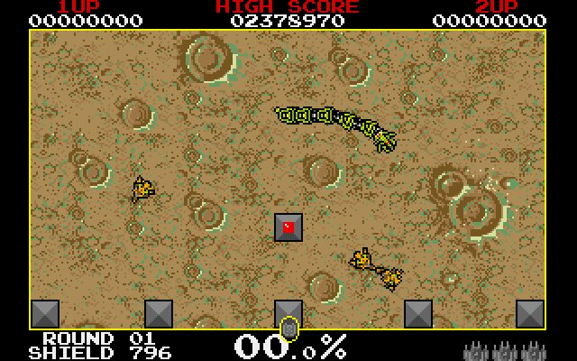 Volfied IBM PC/Compatibles Screenshot: Game start.