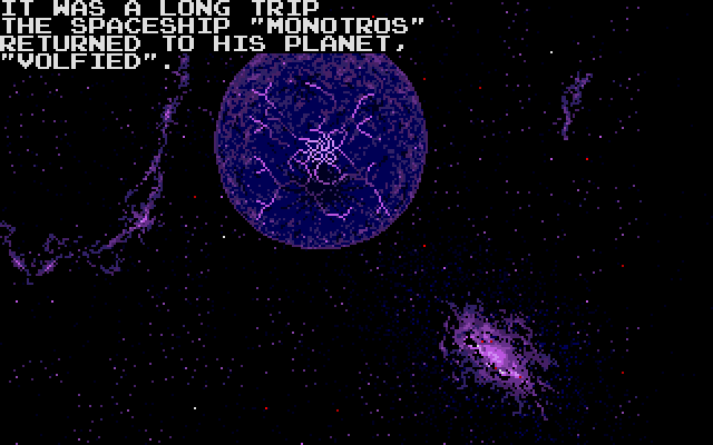 Volfied IBM PC/Compatibles Screenshot: Game introduction.