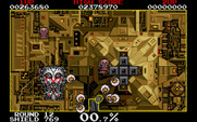 Volfied for IBM PC/Compatibles - Those eyeballs swarm around your ship.