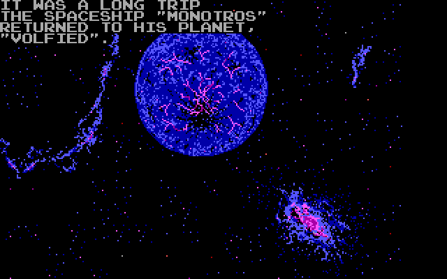 Volfied IBM PC/Compatibles Screenshot: Game introduction.