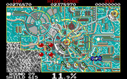 Volfied for IBM PC/Compatibles - Drawing a line...and I'm hit!