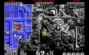 Volfied for IBM PC/Compatibles - Level almost completed...just need to claim a little more space...