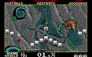 Volfied for IBM PC/Compatibles - I'm hit and don't have enough time to complete the line...