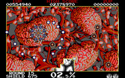Volfied for IBM PC/Compatibles - That spiral enemy can be tough to avoid!