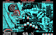 Volfied for IBM PC/Compatibles - Only a little more to capture before this level is completed!