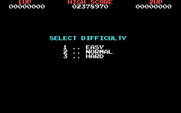 Volfied for IBM PC/Compatibles - Select a difficulty level.