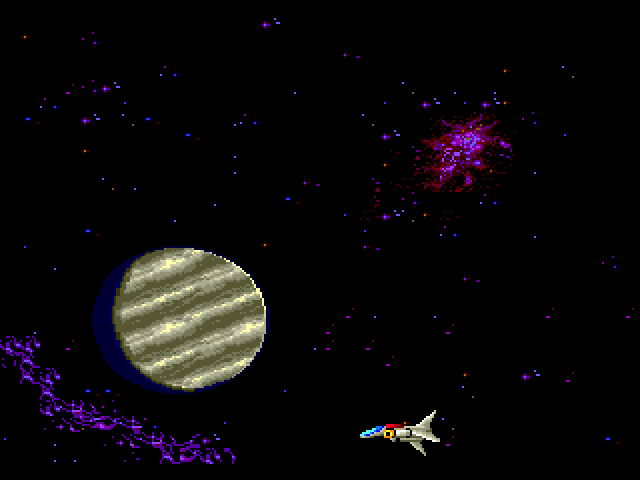 Volfied Sega Genesis / Mega Drive Screenshot: Introduction sequence.