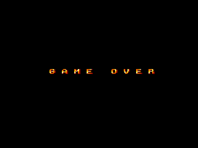 Volfied Sega Genesis / Mega Drive Screenshot: Game over.
