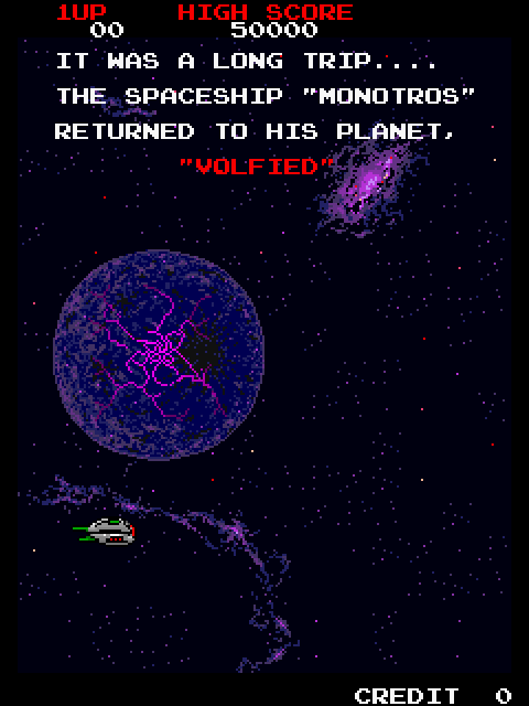 Volfied Arcade Screenshot: Game introduction.