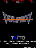 Volfied for Arcade - Title screen.