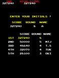 Volfied for Arcade - Game over, but a new high score has been achieved!