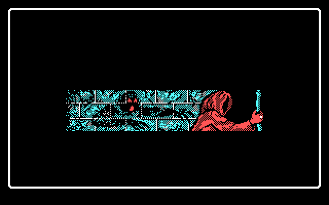 Wizardry: The Return of Werdna - The Fourth Scenario IBM PC/Compatibles Screenshot: Getting caught by the ghost of Trebor is instantly game over.