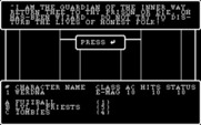 Wizardry: The Return of Werdna - The Fourth Scenario for IBM PC/Compatibles - The guardian of the inner way warns you...