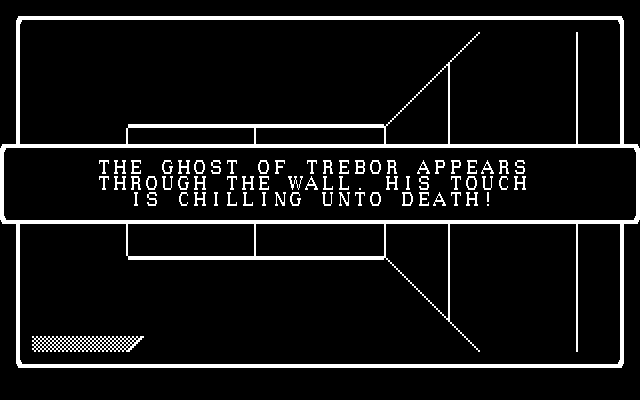 Wizardry: The Return of Werdna - The Fourth Scenario IBM PC/Compatibles Screenshot: The game is instantly over if Trebor catches you!