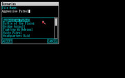FireTeam 2200 for Amiga - Selecting a scenario.