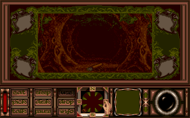 Obitus Amiga Screenshot: Walking down a path...