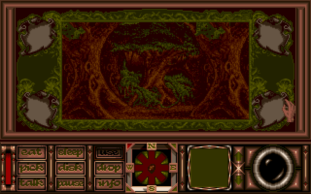 Obitus Amiga Screenshot: Lost in the woods...