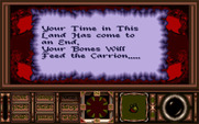 Obitus for Amiga - Game over.