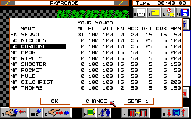 Breach 2 Amiga Screenshot: Here's my squad...