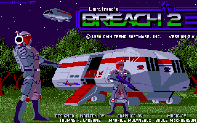 Breach 2 Amiga Screenshot: Title screen.