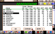 Breach 2 for Amiga - Here's my squad...