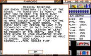 Breach 2 for Amiga - Mission briefing.