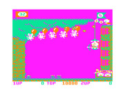 Pooyan for TRS-80 Color Computer - Game start.