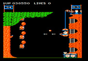 Pooyan for Apple II - Don't get hit by the incoming rocks...