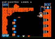 Pooyan for Apple II - Knock the wolves down before they reach the top...