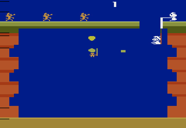 Pooyan Atari 2600 Screenshot: Starting screen.