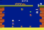 Pooyan for Atari 2600 - A few more wolves, and they will be able to push that rock!