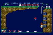 Pooyan for Atari 8-bit - Crushed by a rock...