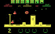 Wizball for IBM PC/Compatibles - Some weird fast moving opponents arrive...