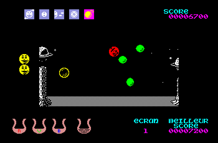 Wizball Thomson TO Screenshot: I've been hit!