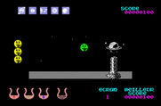 Wizball for Thomson TO - Game start.