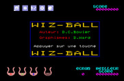 Wizball for Thomson TO - Credits screen.