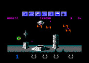Wizball for Amstrad CPC - Various aliens appear; shoot them before they get you!