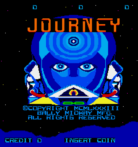 Journey Arcade Screenshot: Title screen.